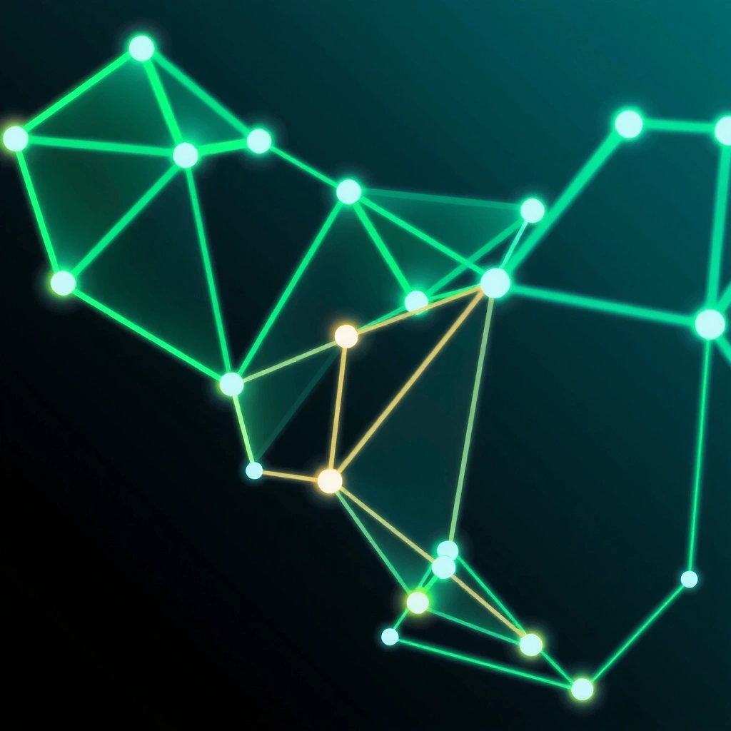 Abstract tech network background